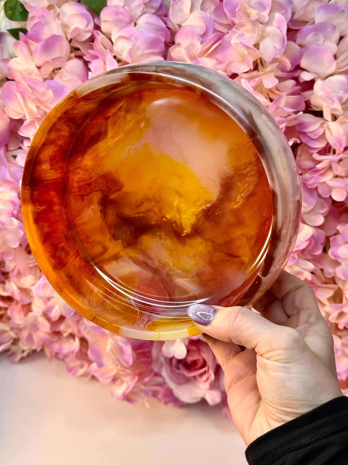 Minky Resin Bowl Made To Order. Handmade By Resin Jules. Choose Your Colour.