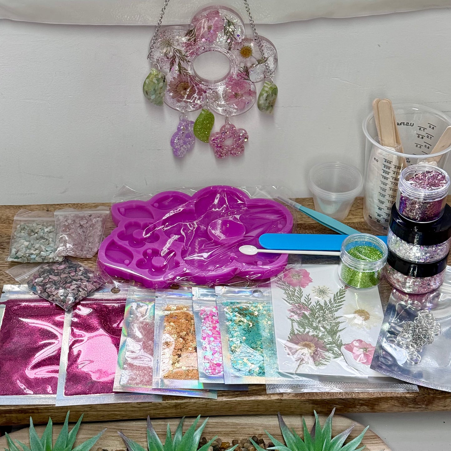 Floral Dream Dangling Decor Resin Kit FT Gea Creations Custom Mould! FREE UK DELIVERY 🚚