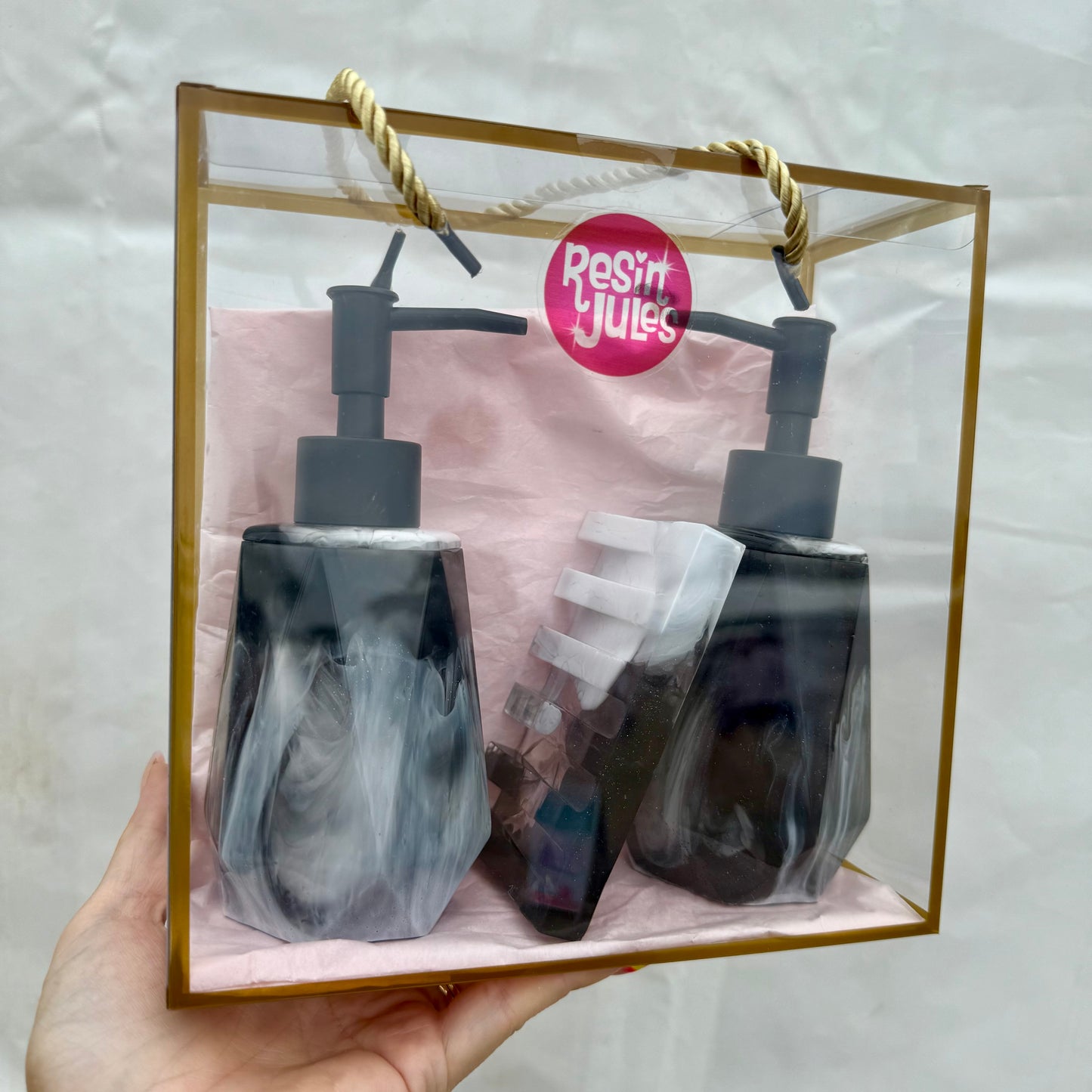 Double Dispenser & Soap Dish Gift Sets Choose Your Set Free Postage