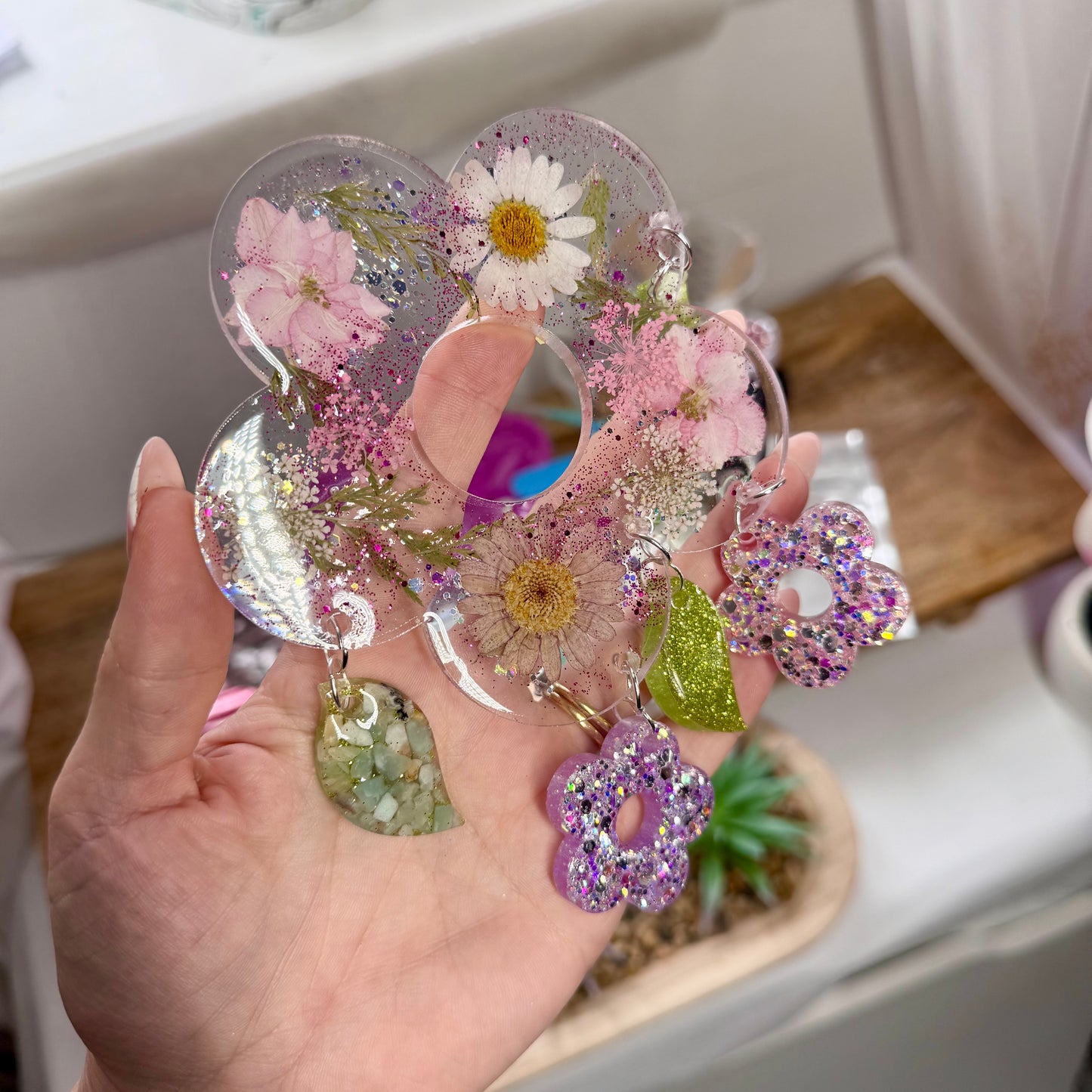 Floral Dream Dangling Decor Resin Kit FT Gea Creations Custom Mould! FREE UK DELIVERY 🚚