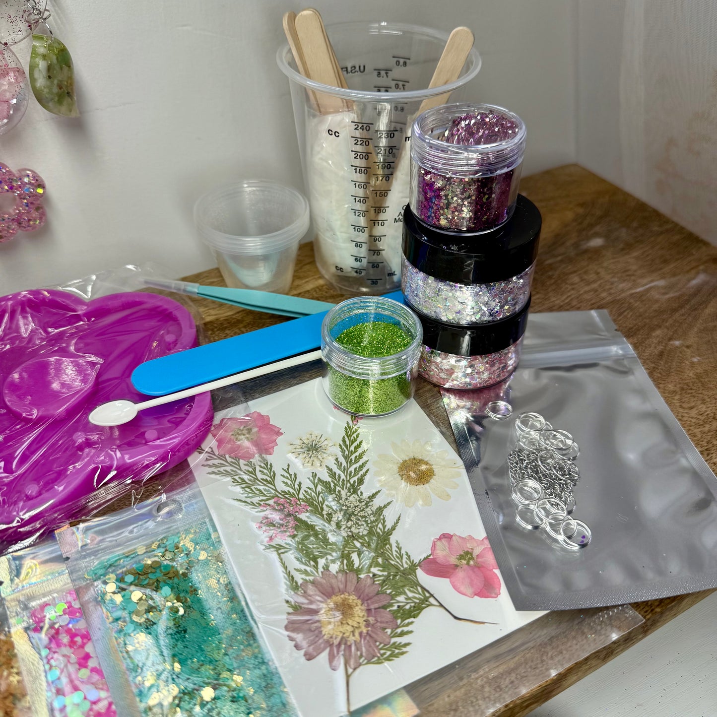 Floral Dream Dangling Decor Resin Kit FT Gea Creations Custom Mould! FREE UK DELIVERY 🚚