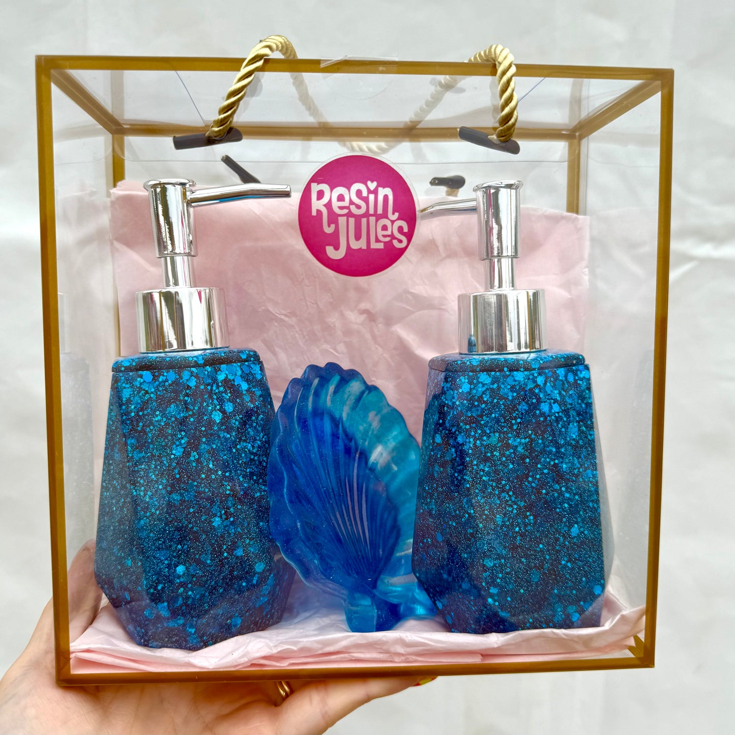 Double Dispenser & Soap Dish Gift Sets Choose Your Set Free Postage