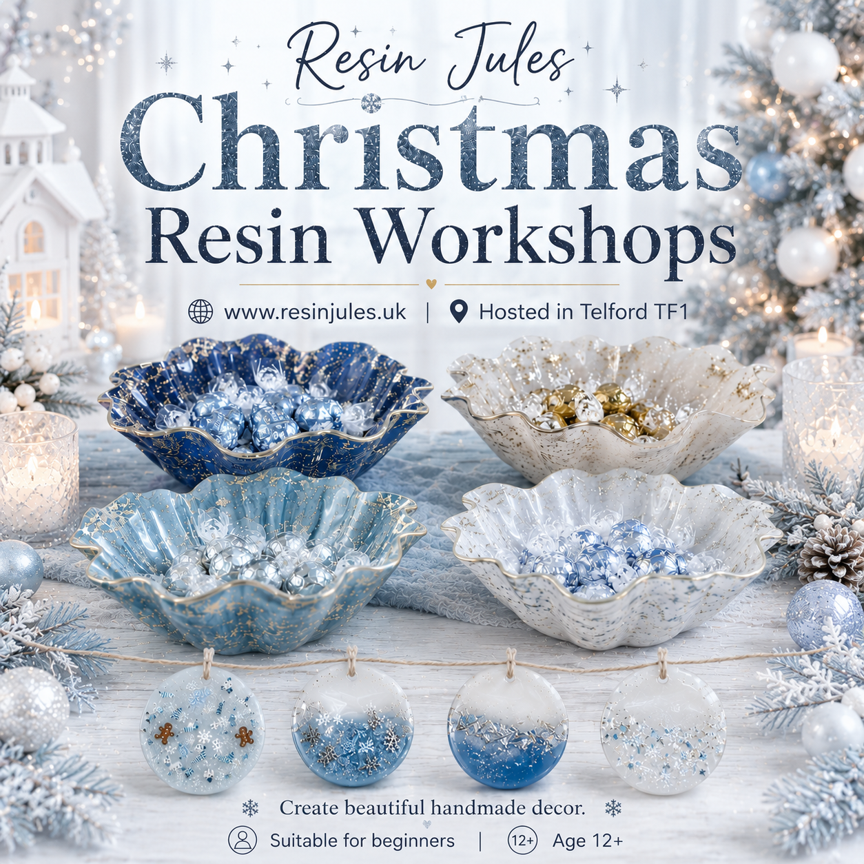 Group of 4 for my Christmas workshop mid to end of Sept