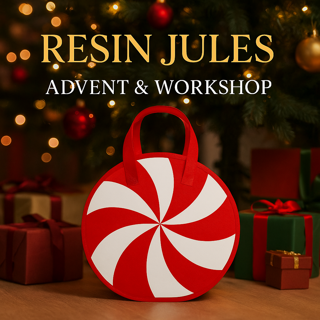 🎄12 Days of Resmas – The Creative Advent Experience. 3 Personalised Kits & Online Workshop Fri Dec 12 6pm Free UK postage.