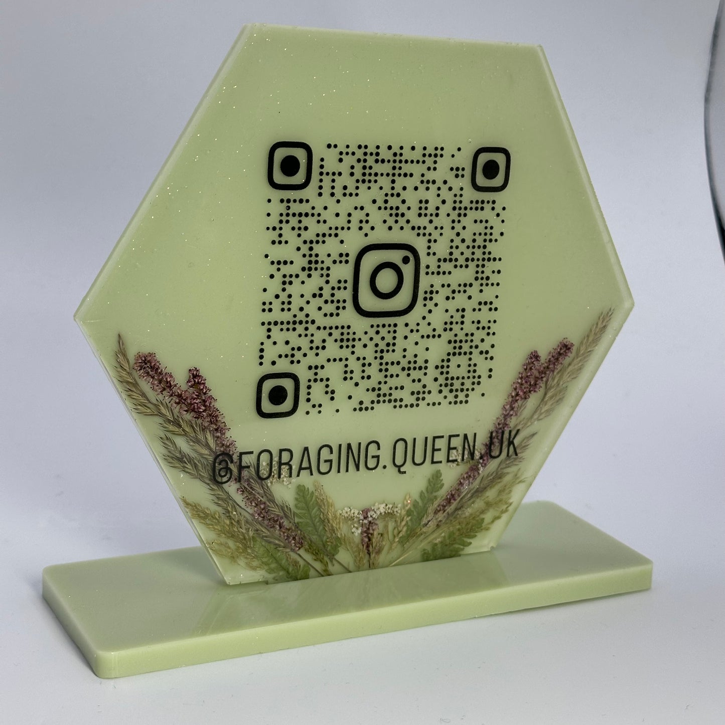 Logo Plaque Freestanding Fully Customisable QR Codes Markets FREE POSTAGE. Sign. Signage. Social Media