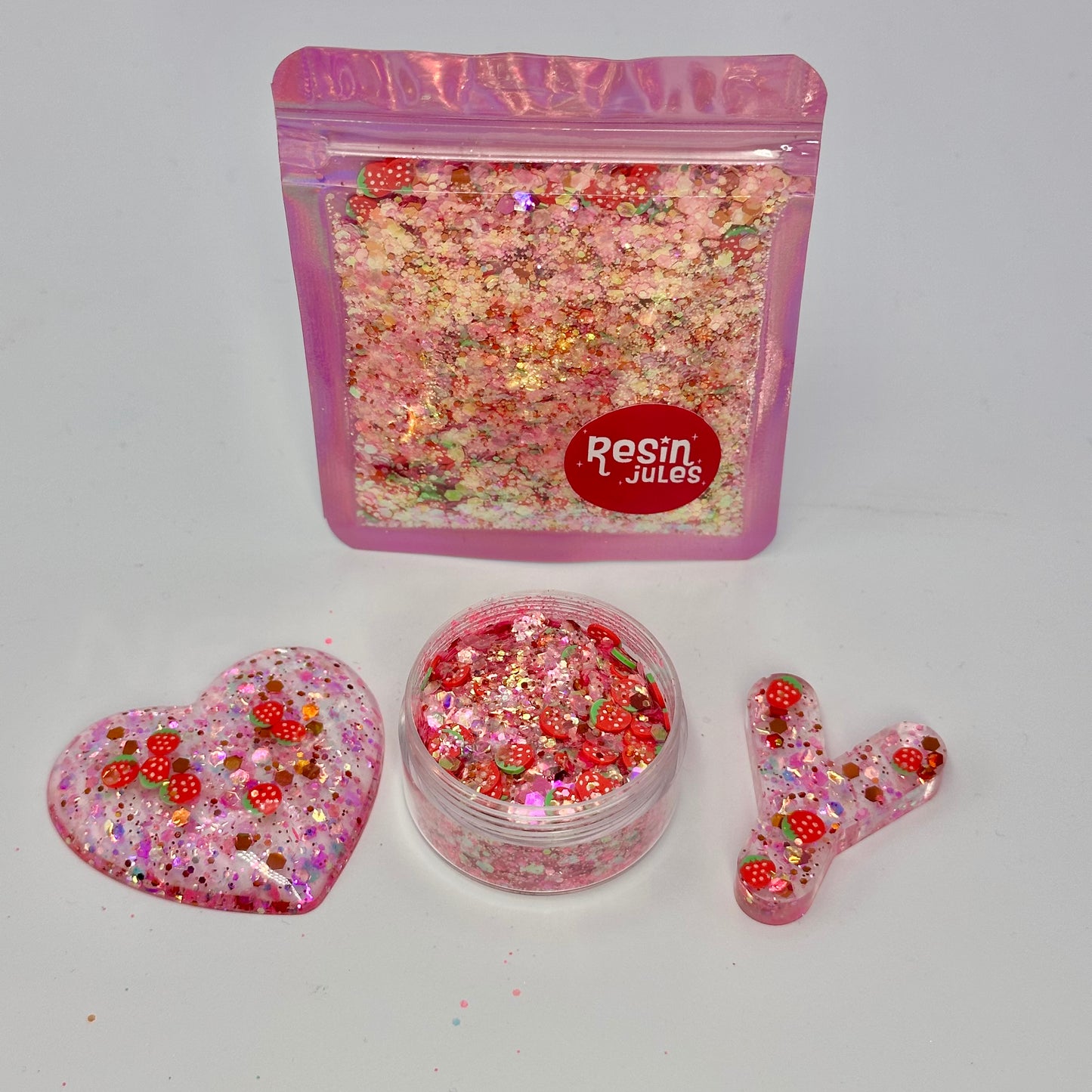 Feelin’ Fruity Glitter Collection 8 Sparkling Fruity Glitters 10g each. Unique & Handmade