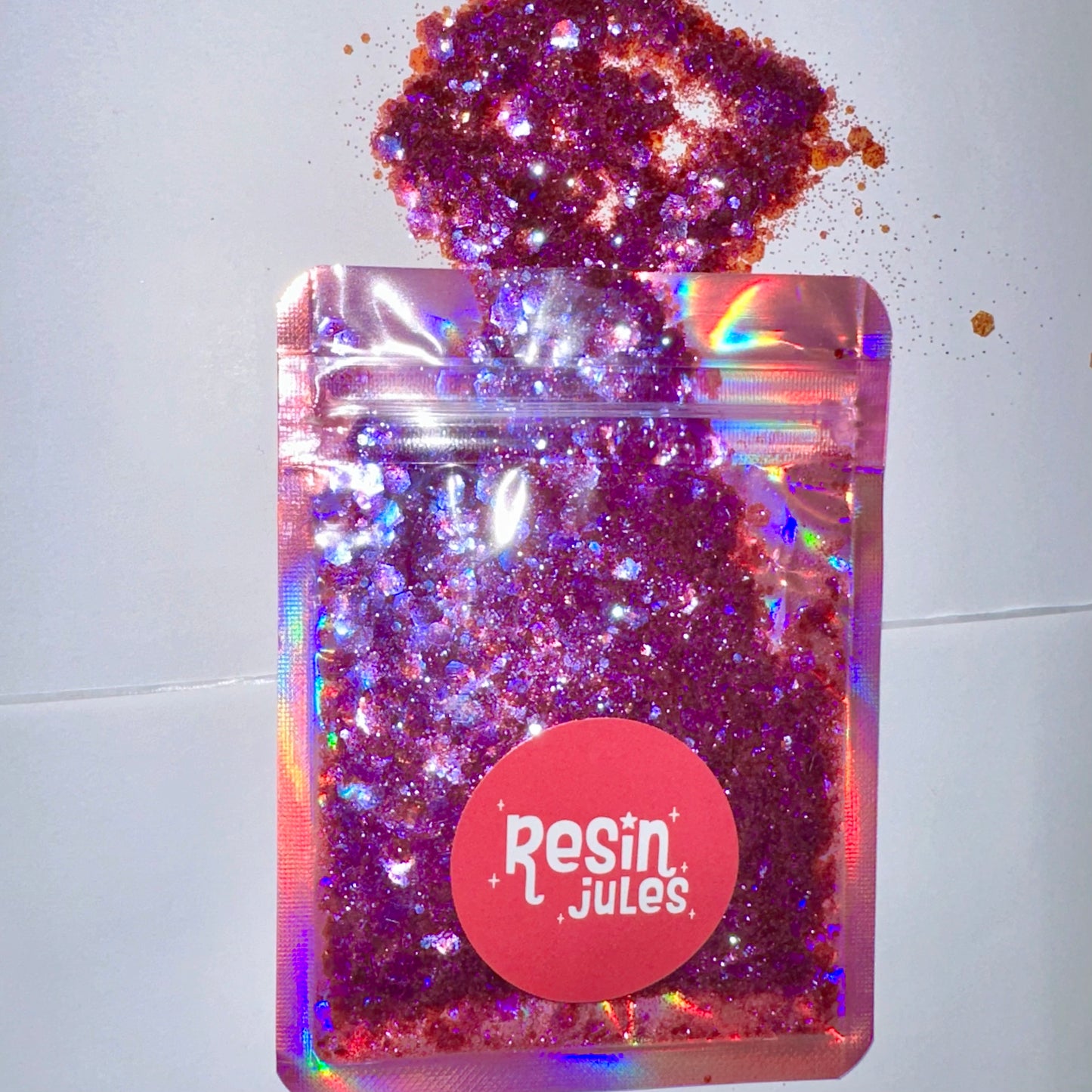 Resin Jules Gems Glitter Amethyst 10g