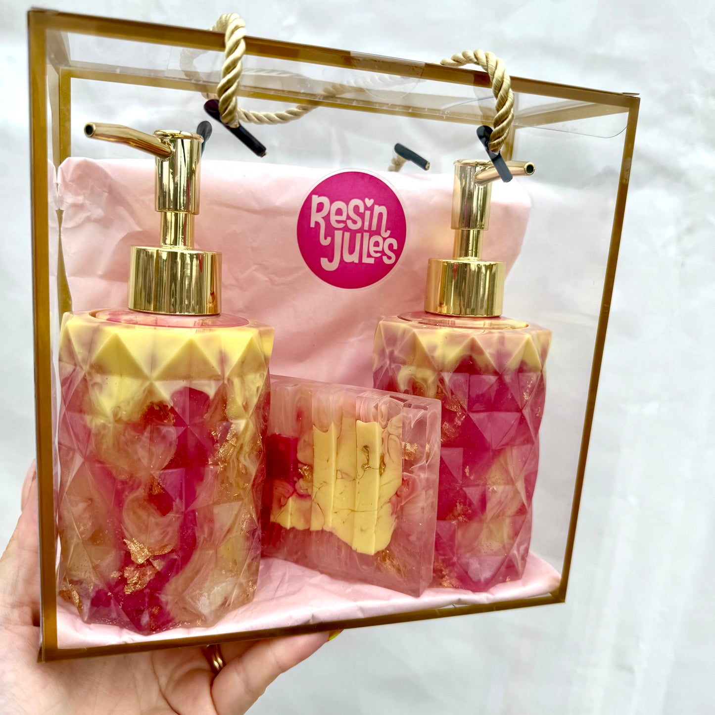 Double Dispenser & Soap Dish Gift Sets Choose Your Set Free Postage