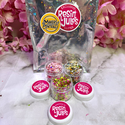 Limited Edition Chameleon Glitter Set Golds Pinks Greens Hearts