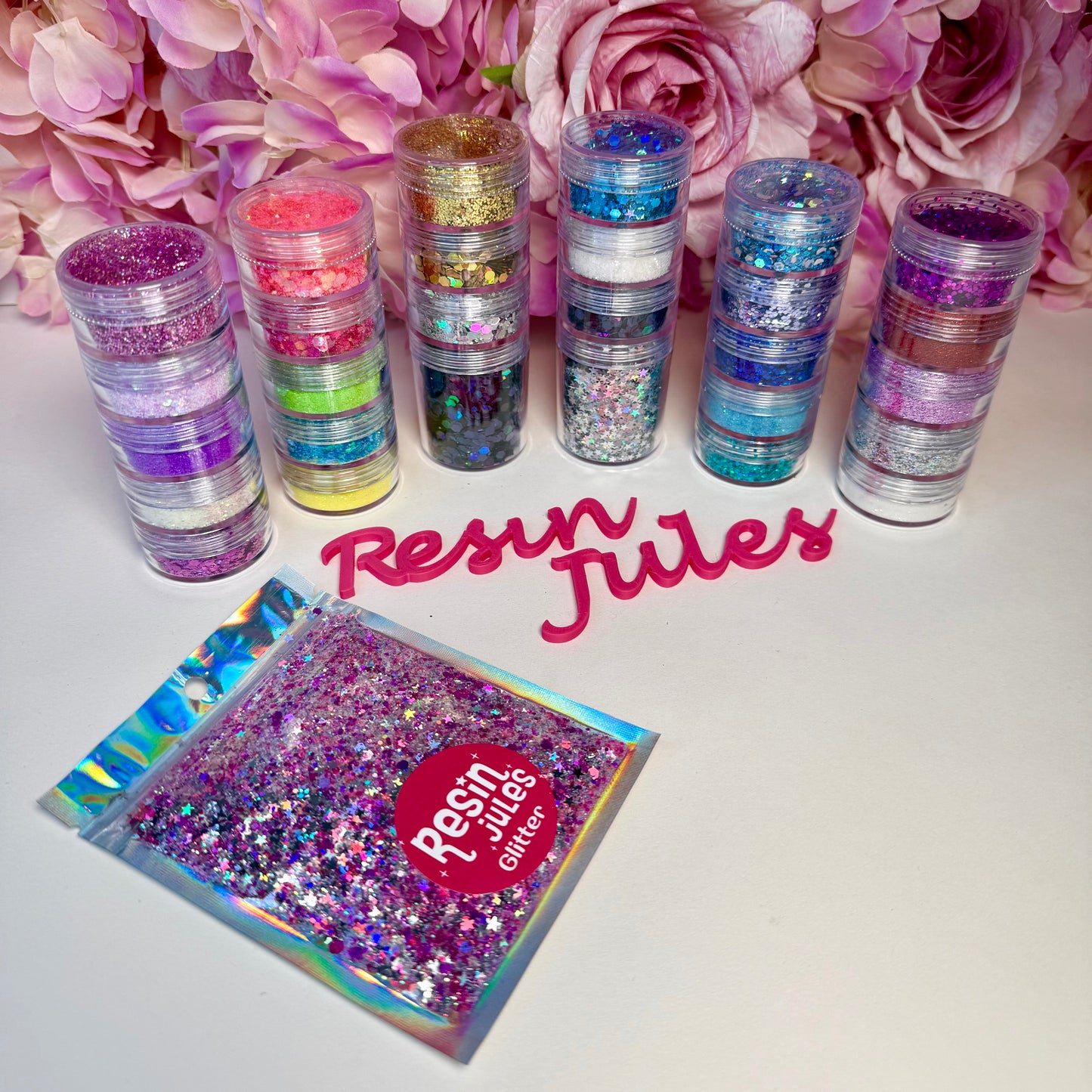 ✨ The Resin Jules x Hemway Ultimate Glitter Stacker Collection ✨ 28 Glitters Limited Edition Plus Free Gift