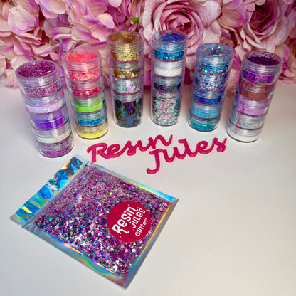 ✨ The Resin Jules x Hemway Ultimate Glitter Stacker Collection ✨ 28 Glitters Limited Edition Plus Free Gift