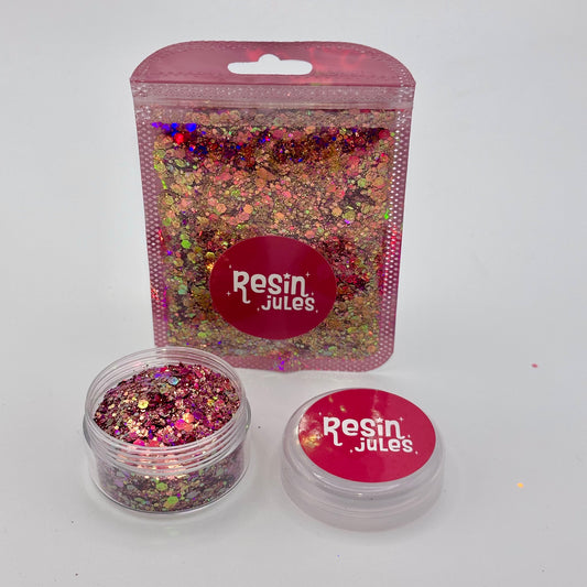 Flower Field Resin Jules Hand Blended Mix Of Glitter 10g NEW Chameleon