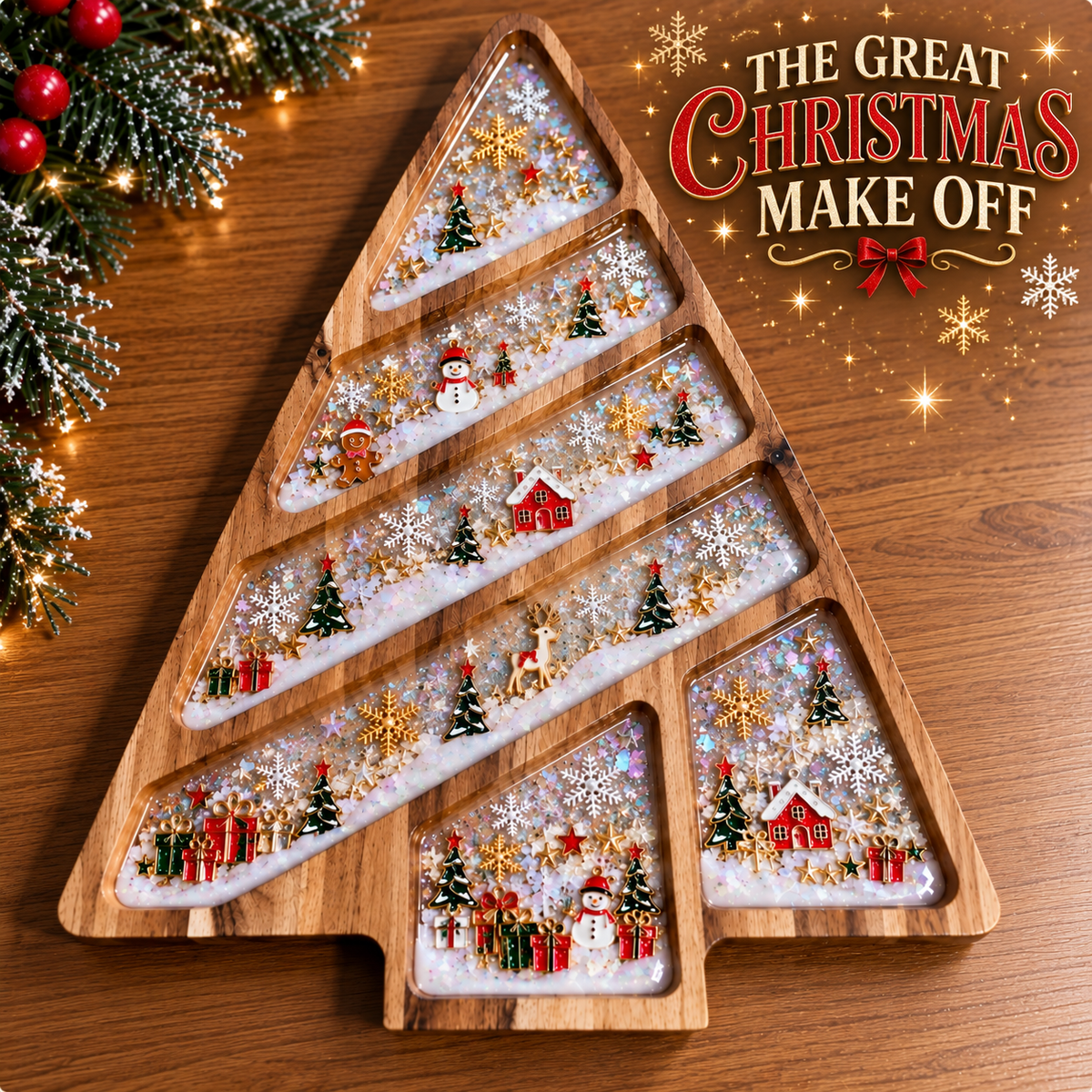 🎄 THE BIG CHRISTMAS MAKE OFF 🎄 Nov 24th 6pm. Pre Order. 

Online XL Christmas Charcuterie Board Workshop Free UK Delivery.