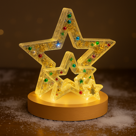 🌟 Starlight Centrepiece Resin & Light Kit – Pre-Order. Online workshop and kit. Sunday Nov 2nd 6pm 4 Extra spaces added