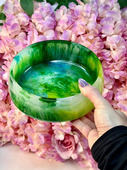 Minky Resin Bowl Made To Order. Handmade By Resin Jules. Choose Your Colour.