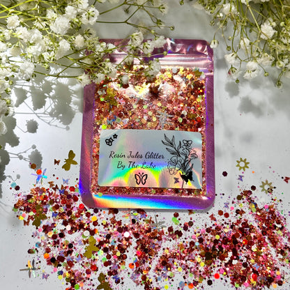 Secret Garden Glitter Collection & Free Mystery Silicone Mould 4 x 10g