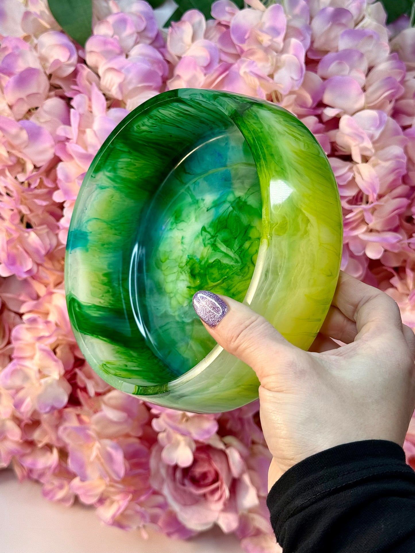 Minky Resin Bowl Made To Order. Handmade By Resin Jules. Choose Your Colour.