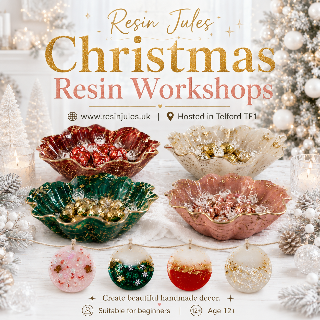 Resin Jules Epoxy Resin Christmas Experiences In Telford UK