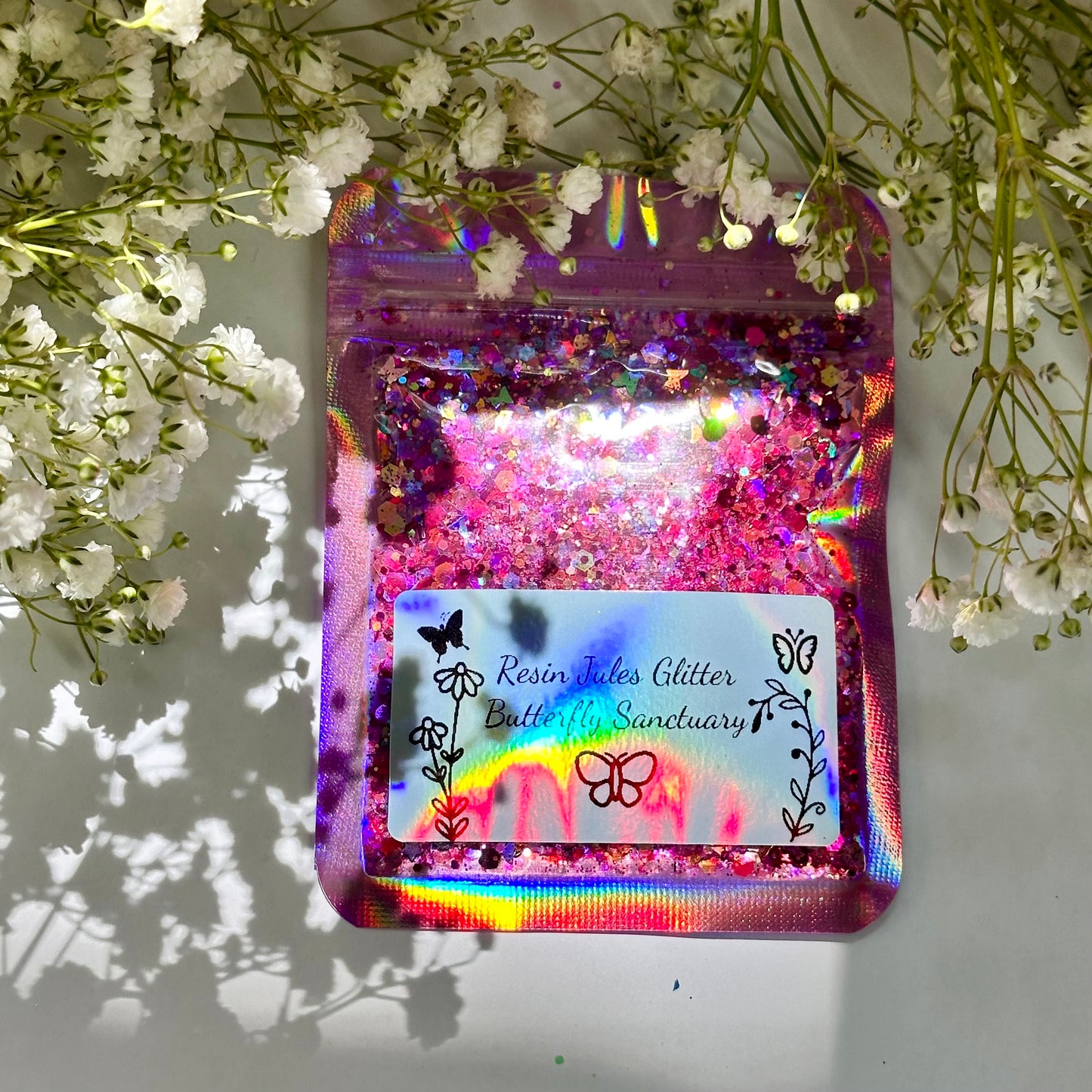 Secret Garden Glitter Collection & Free Mystery Silicone Mould 4 x 10g