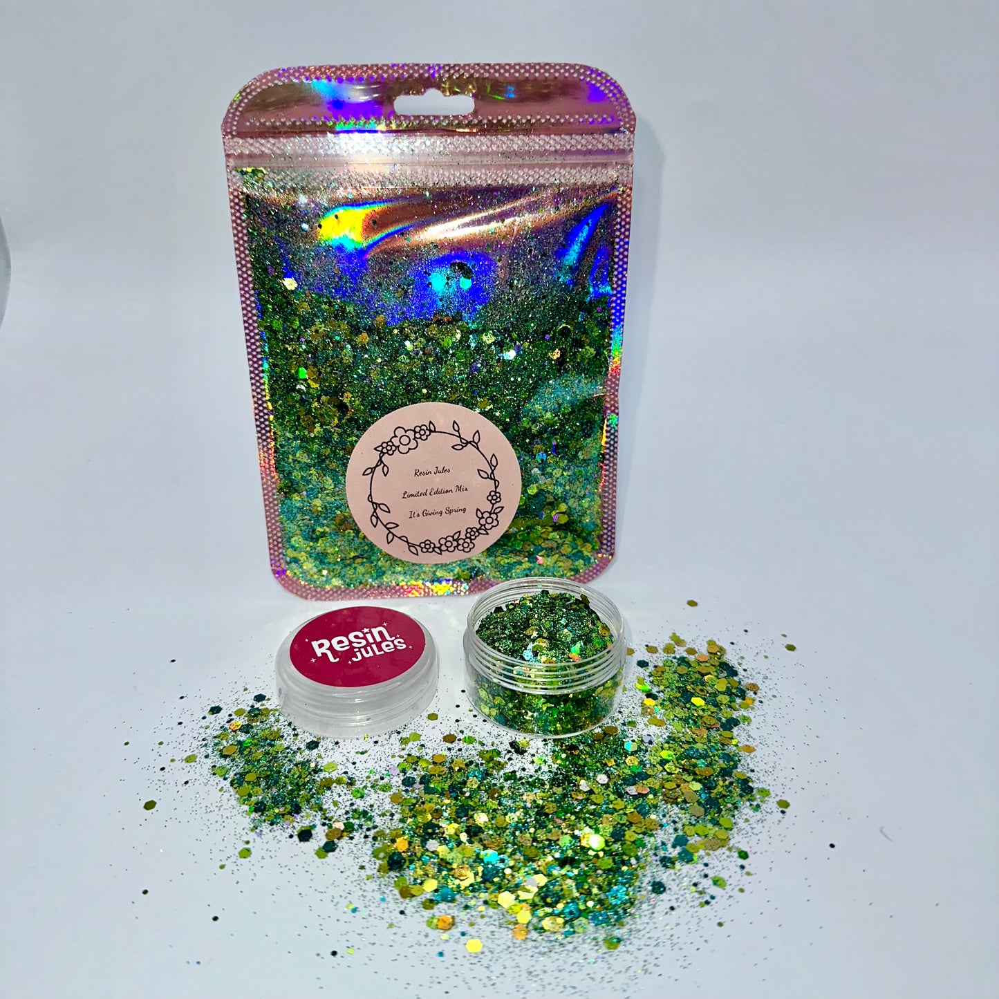 It’s Giving Spring XL 20g Limited Edition Resin Jules Hand-mixed Glitter