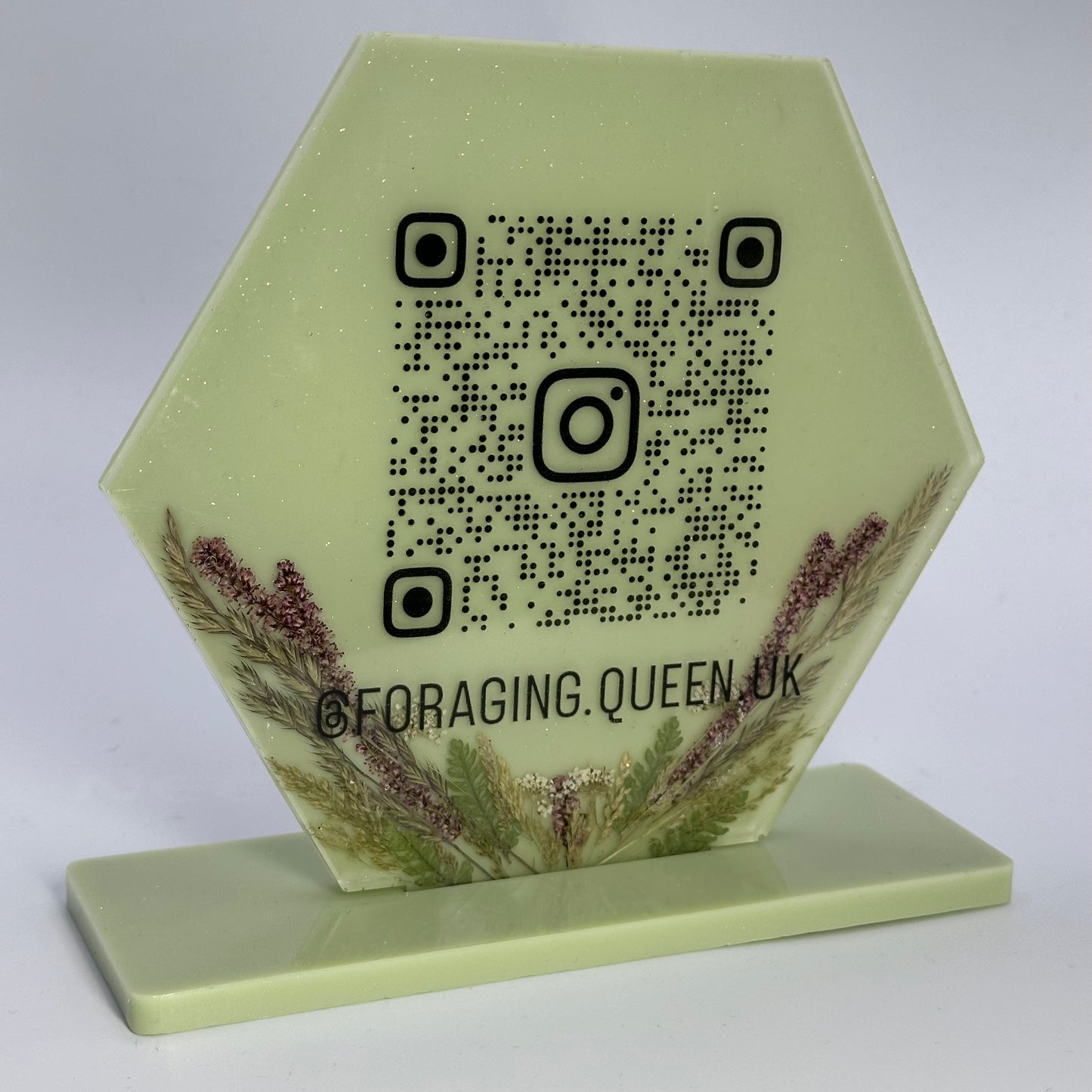 Logo Plaque Freestanding Fully Customisable QR Codes Markets FREE POSTAGE. Sign. Signage. Social Media