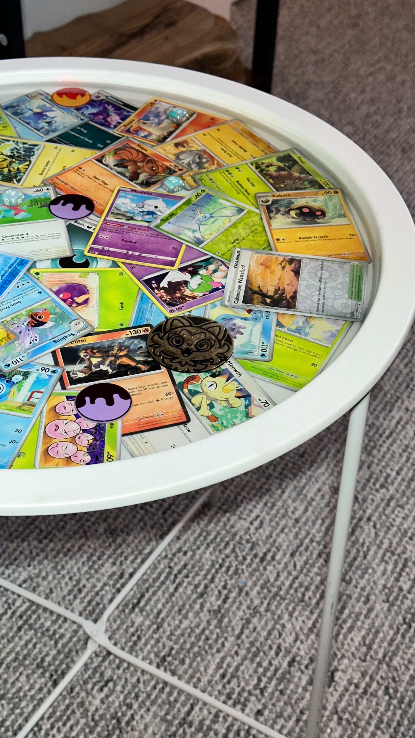 Pokémon Card Resin Table Original Art by Resin Jules