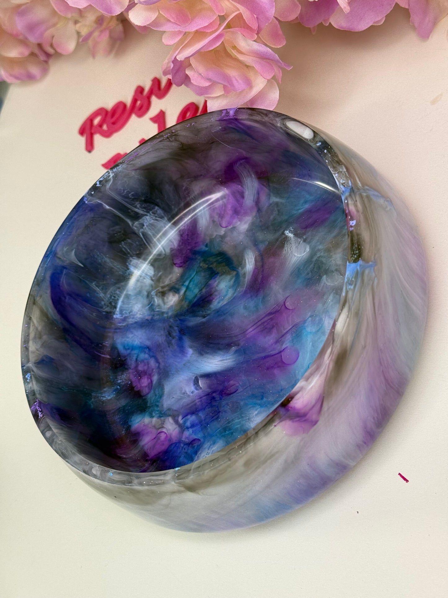 Epoxy Resin Multi Colour Viral Marble Technique! Online Lesson. Two items demonstrated. Sept 30th 7pm BST