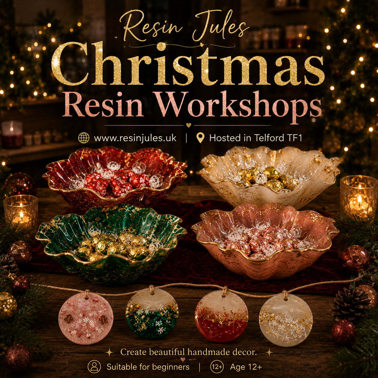 Resin Jules Epoxy Resin Christmas Experiences In Telford UK
