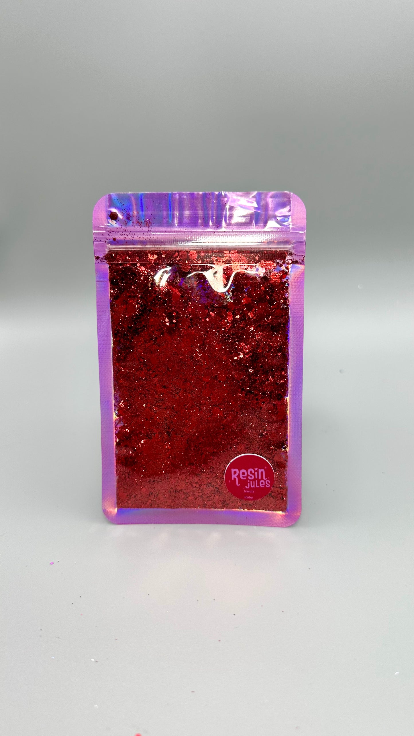 Resin Jules Glitter Gems Emerald Ruby Sapphire Aquamarine & Diamond