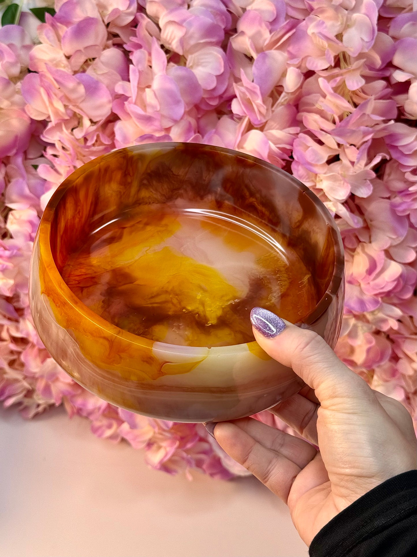 Minky Resin Bowl Made To Order. Handmade By Resin Jules. Choose Your Colour.