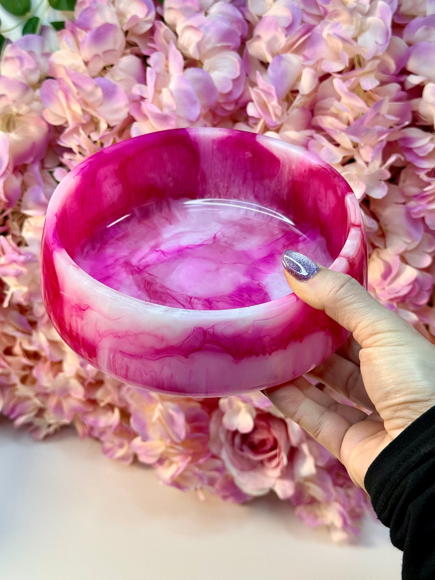 Minky Resin Bowl Made To Order. Handmade By Resin Jules. Choose Your Colour.