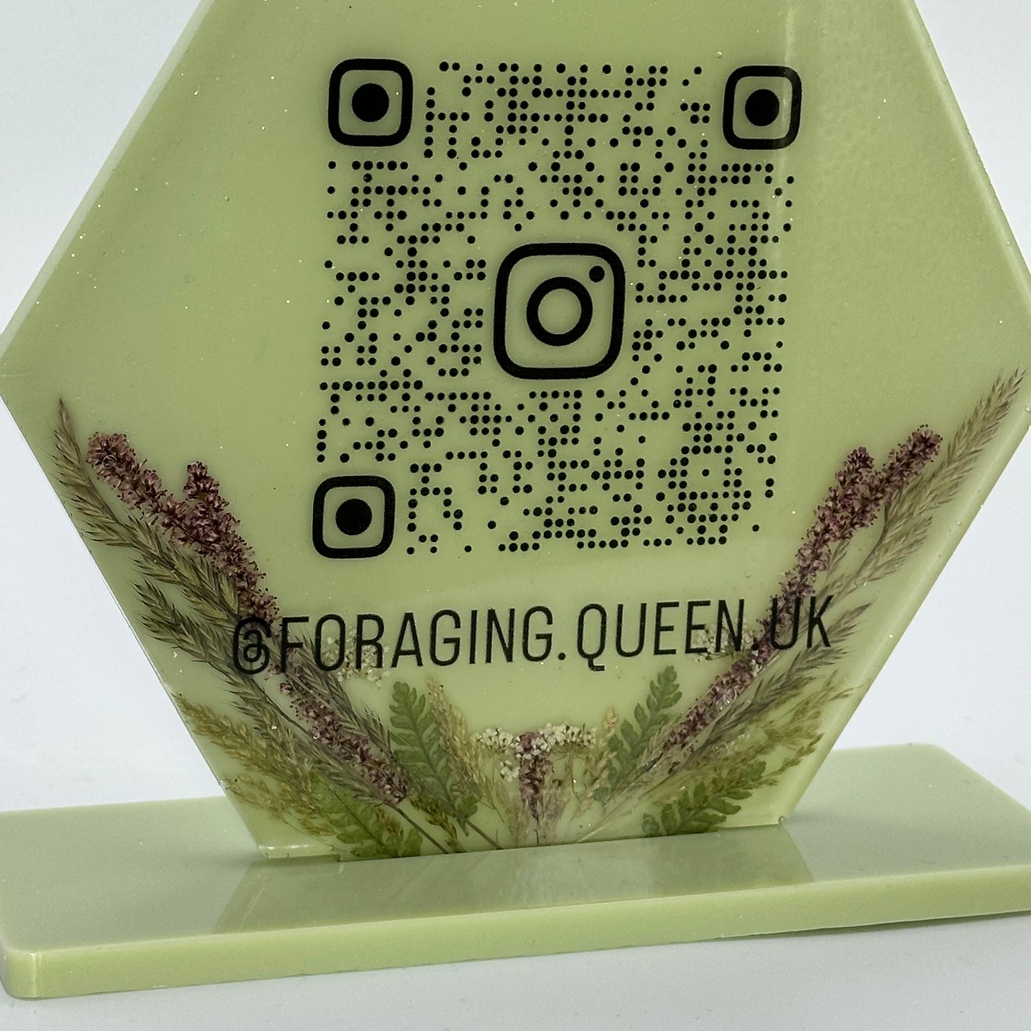 Logo Plaque Freestanding Fully Customisable QR Codes Markets FREE POSTAGE. Sign. Signage. Social Media