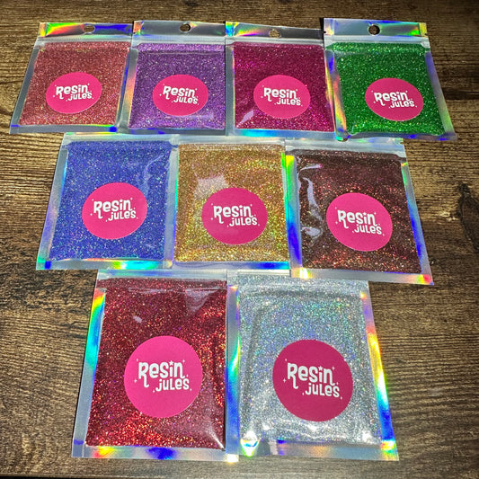 You’re So Fine! Resin Jules Essential Set of Ultra Fine Holographic Glitters 90g