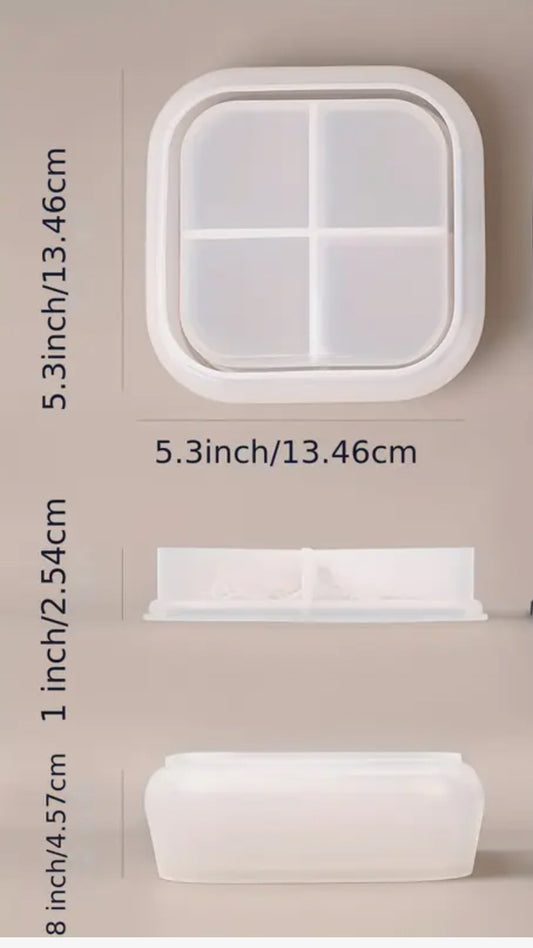 Mountains & Lakes Silicone Pot Mould 2 Lids Flat & Mountains