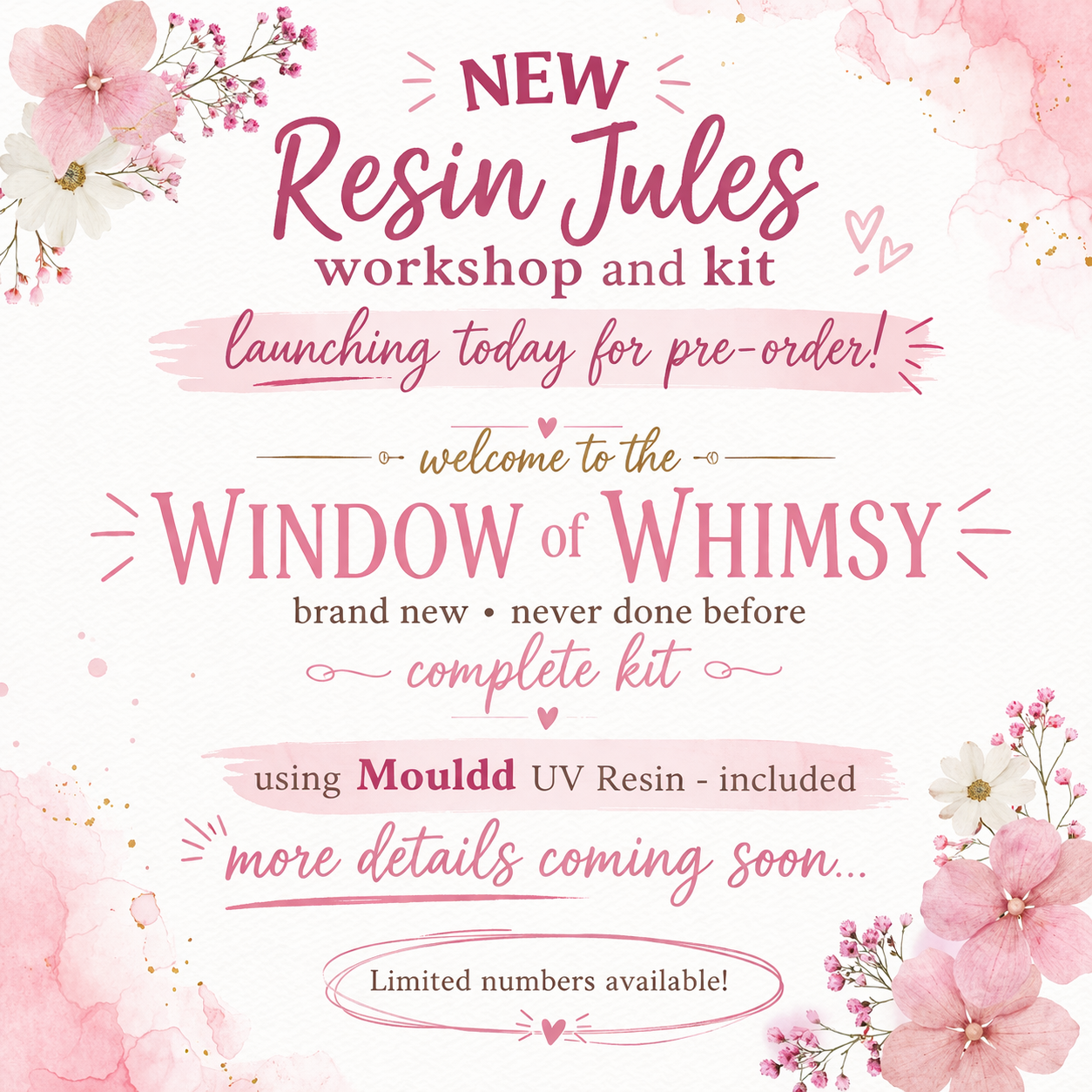Window Of Whimsy UV resin kit with resin kit Only