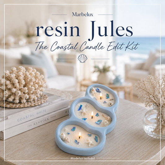 The Coastal Candle Edit Kit & Workshops with Marbelux Included. Free Uk shipping. Pre Order.