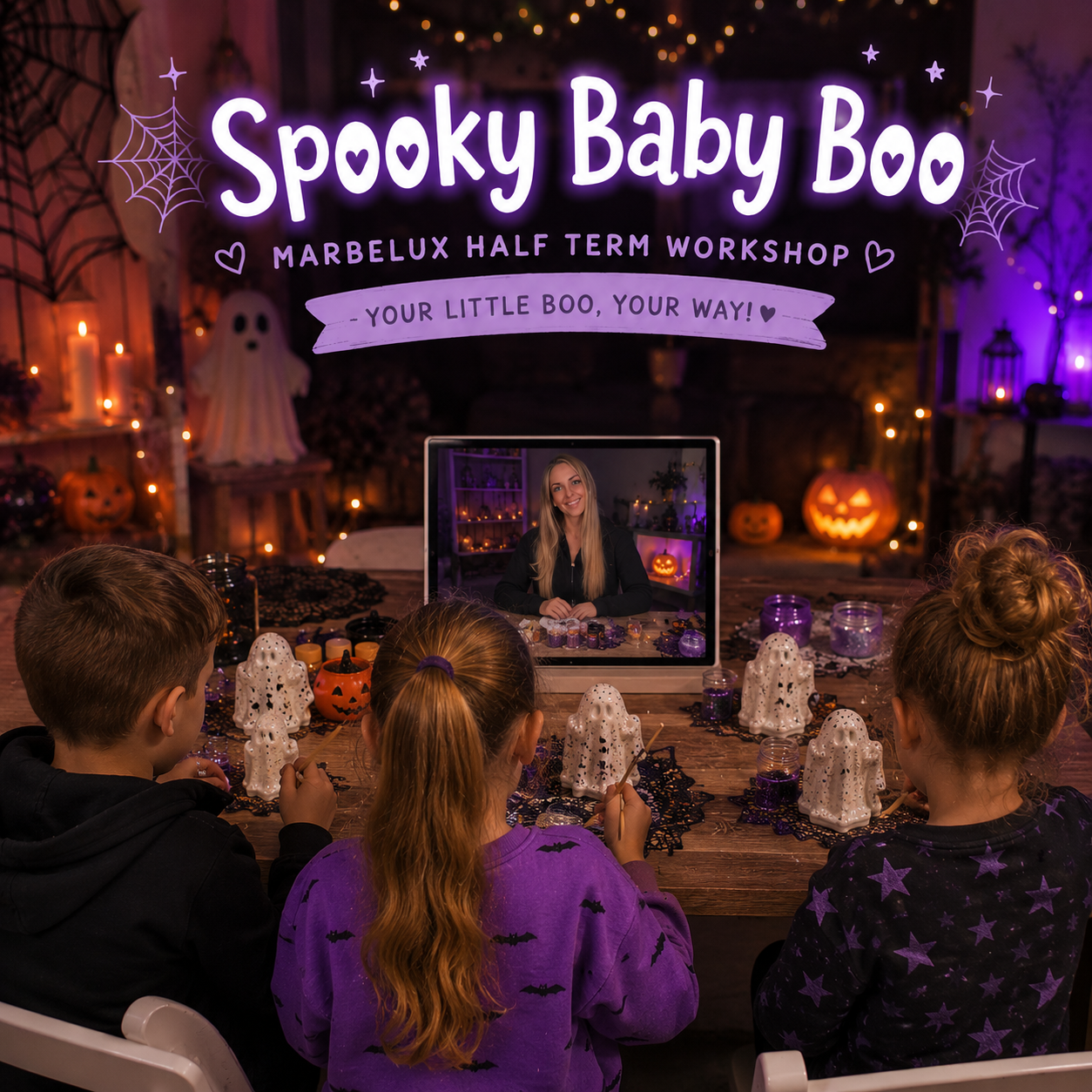 👻 Spooky Baby Boo Ghostie Kit 👻 Instructions & guided workshop included! Choose your package! October Half Term Craft-tivity ✨