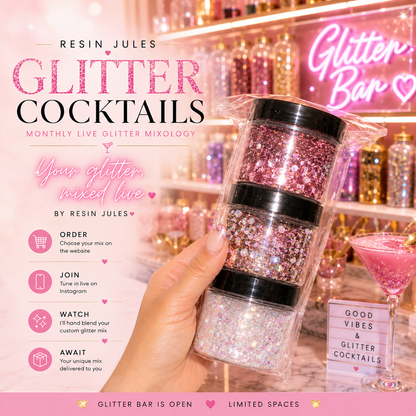 Resin Jules Glitter Cocktails

Monthly Live Glitter Mixology Party ✨🍸

Live Instagram Tues 29th Sept New Xmas Glitters Added