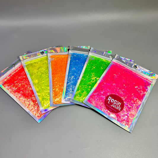 Rainbow Brites Glitz Glitter - 60g total Neon Glitters