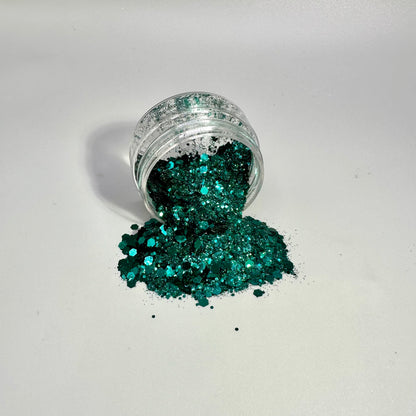 Resin Jules Glitter Gems Emerald Ruby Sapphire Aquamarine & Diamond