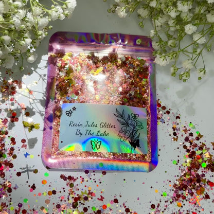 Secret Garden Glitter Collection & Free Mystery Silicone Mould 4 x 10g